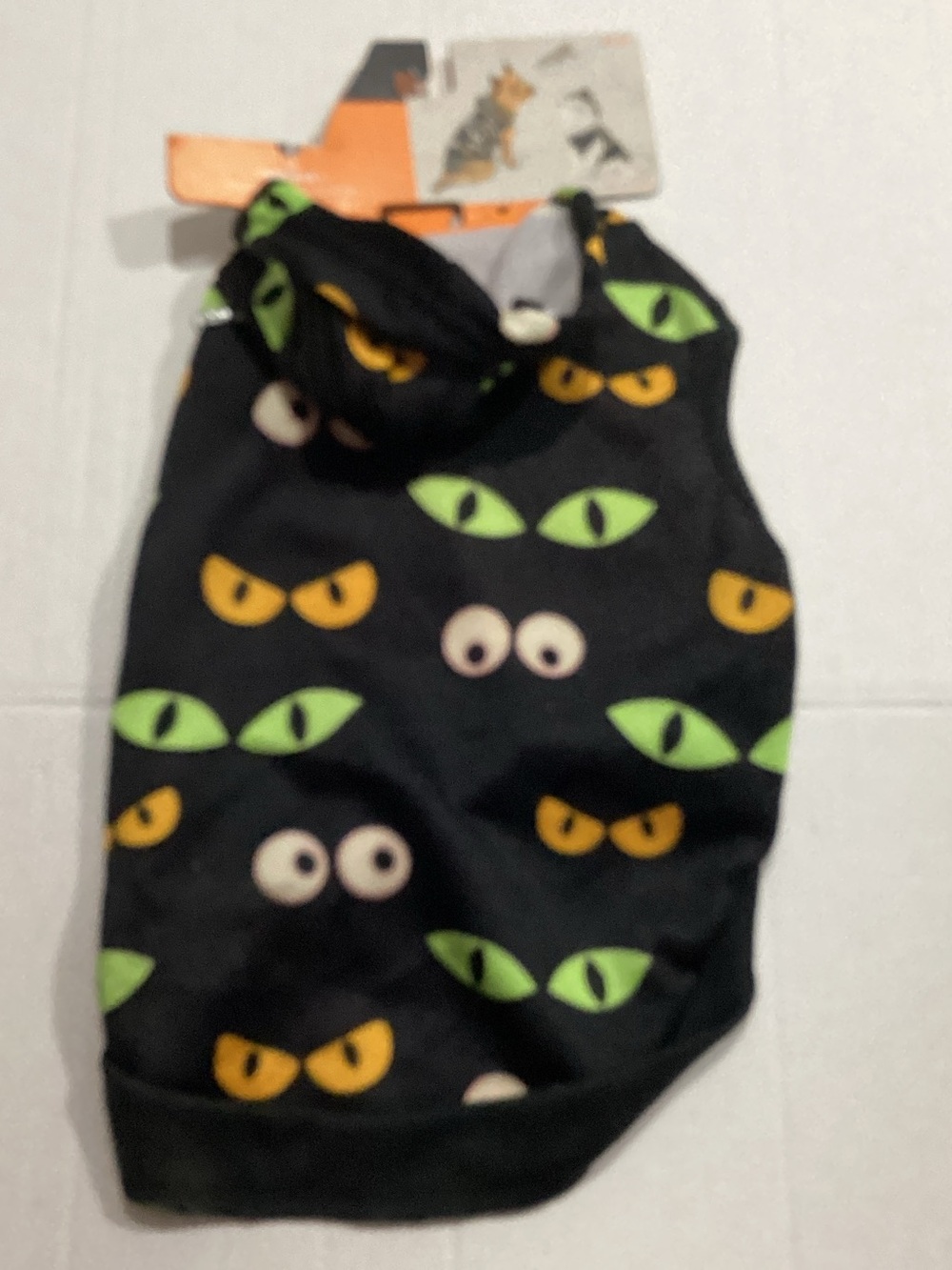 Black Halloween Eyes Dog Hoodie - Unbranded